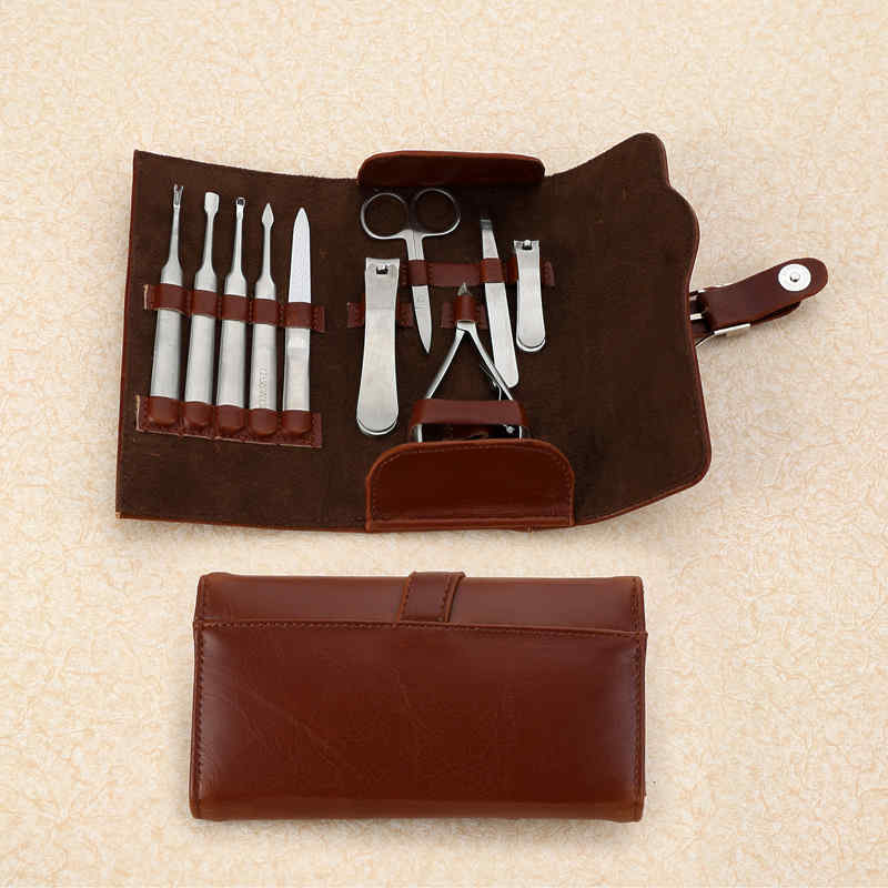 YFMreg-10pcs-Stainless-Steel-Ingrown-Toe-Nail-Clippers-Nipper-Manicure-Tools-Set-Kit-Pusher-Cleaner--1130536