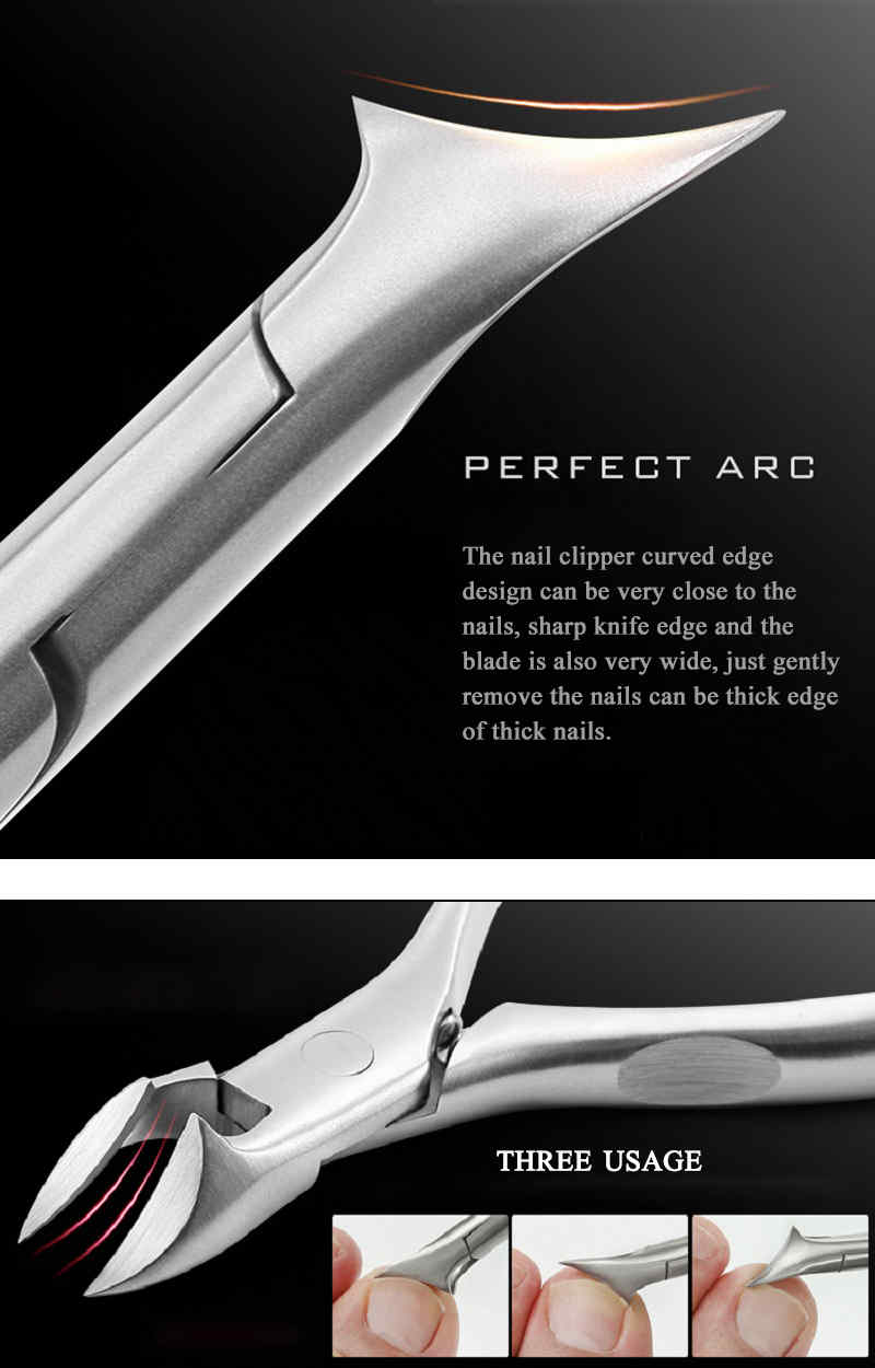 YFMreg-2Pcs-Stainless-Steel-Ingrown-Toenails-Nipper-Nail-Clippers-amp-Nail-Files-Cutter-Thick-Pedicu-1268936
