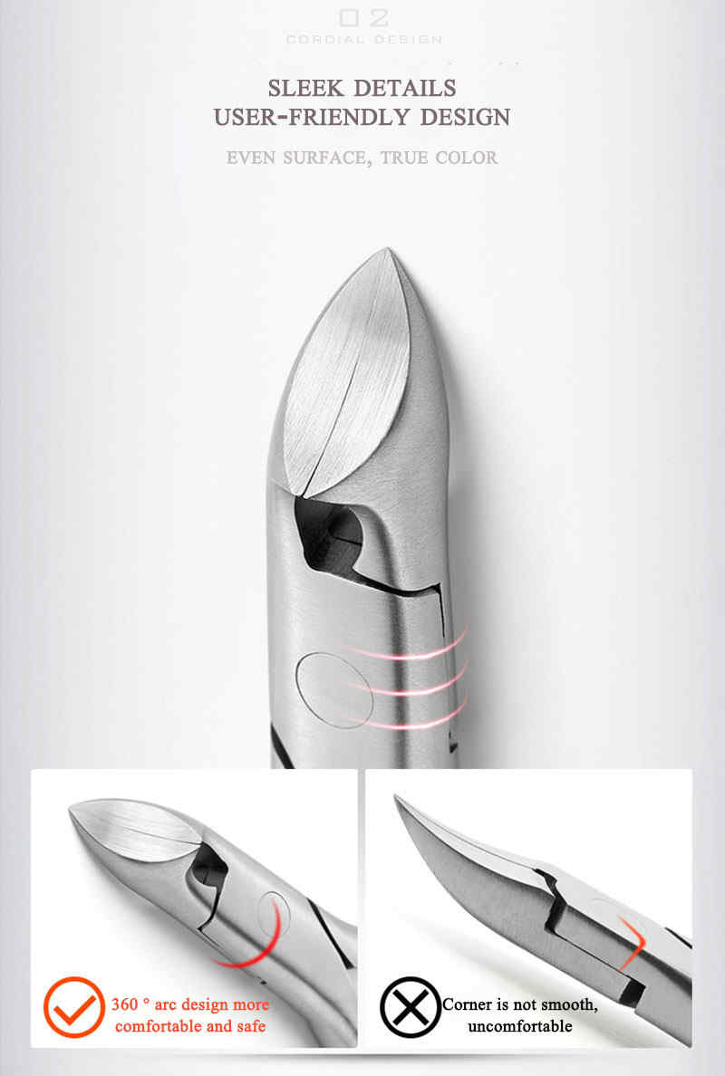 YFMreg-2Pcs-Stainless-Steel-Ingrown-Toenails-Nipper-Nail-Clippers-amp-Nail-Files-Cutter-Thick-Pedicu-1268936