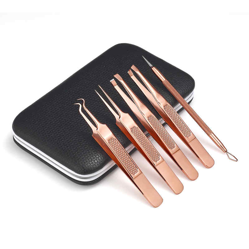 YFMreg-5pcs-Multipurpose-Blackhead-Extractor-Remover-Tools-Kit-Pimples-Acne-Eyebrow-Tweezers-1316592