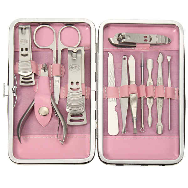 YFMreg-8pcs-Stainless-Steel-Nail-Care-Clipper-Pedicure-Scissor-Eyebrow-Tweezer-Manicure-Set-Kit-1355207