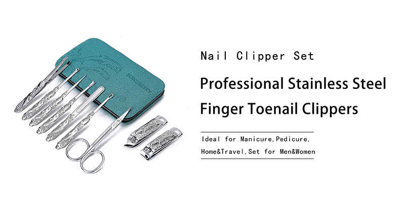 YFMreg-Stainless-Steel-Totem-Nail-Clipper-Set-9Pcs-Toe-Nail-Clipper-Manicure-Tool-Clipper-Set-1432791