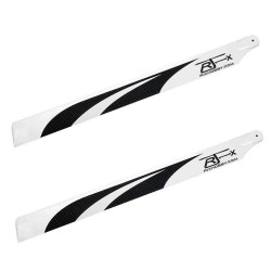 1 Pair RJX 550mm Carbon Fiber Main Blade FBL Version For 550 Class RC Helicopter