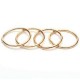 16pcs Punk Stack Thin Plain Band Finger Above Knuckle Rings Set