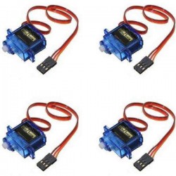 4PCS SG90 Mini Gear Micro Servo 9g For RC Airplane Helicopter