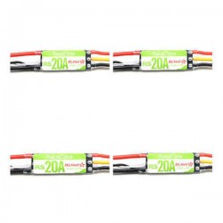 4X Racerstar RS20A 20A BLHELI_S OPTO 2-4S ESC Support Oneshot42 Multishot DShot for RC FPV Racing Drone