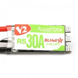 4X Racerstar RS30A V2 30A Blheli_S ESC OPTO 2-4S Support Oneshot42 Multishot 16.5 Dshot600 for RC Drone