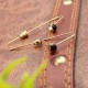 5 Pairs Of Earrings Tassels Stars Rhinestone Cylinder Women Earring Set