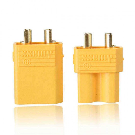 5 Pairs XT30 2mm Golden Male Female Non-slip Plug Interface Connector