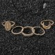 5 Pcs Bohemian Finger Rings Set Moon Oval Shield Ring Fashion Jewelry for Women