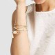 5 Pcs Bohemian Multilayer Gold Bracelet Set Shell Conch Bead Chain Charm Bracelet for Women