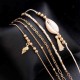 5 Pcs Bohemian Multilayer Gold Bracelet Set Shell Conch Bead Chain Charm Bracelet for Women