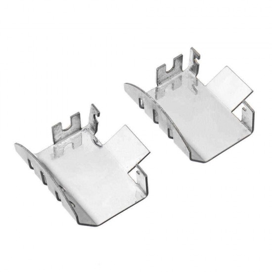 5PCS Stainless Steel Chassis Front Rear Axle Armor Protection Skid Plate for Traxxas TRX-4 RC Car