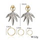 5Pcs Leaf Geometric Earring Set Gold Rings Ear Clip Jewelry Gift for Girls Women