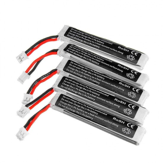 5Pcs URUAV 3.8V 300mAh 40/80C 1S HV 4.35V PH2.0 Lipo Battery for Eachine TRASHCAN Snapper6 7 Mobula7