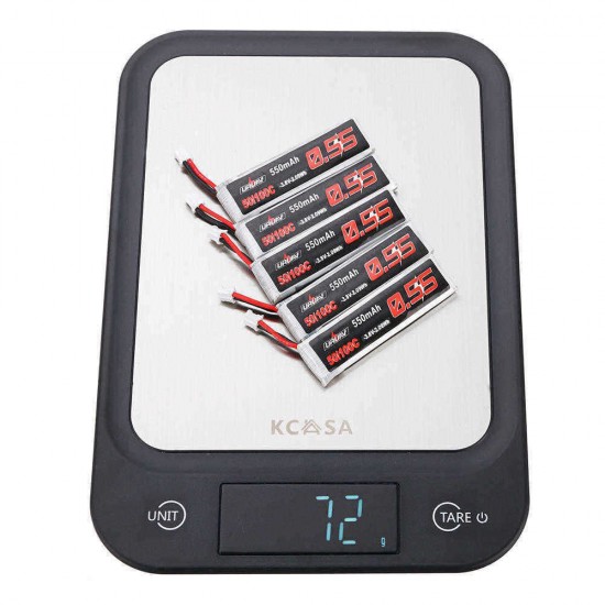 5Pcs URUAV 3.8V 550mAh 50/100C 1S HV 4.35V PH2.0 Lipo Battery for Emax Tinyhawk Kingkong/LDARC TINY