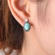 6 Pairs of Turquoise Ear Stud Alloy Rhinestones Earrings Set