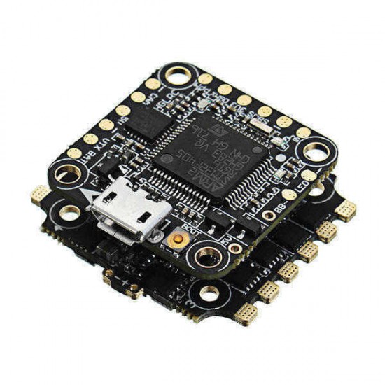 6.5g 20x20mm HGLRC XJB F428 Micro F4 AIO OSD BEC Flight Controller & 28A Blhel_S BB2 2-4S 4 in 1 ESC