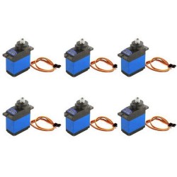 6PCS MG92B Robot 13.8g 3.5KG Torque Metal Gear Digital Servo For RC Airplane