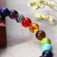 8mm Colorful Balance Beads Balls Yoga Reiki Prayer Gemstone Chakra Heart Bracelet Gift for Women