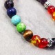 8mm Colorful Balance Beads Balls Yoga Reiki Prayer Gemstone Chakra Heart Bracelet Gift for Women