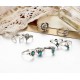 9 Pcs Vintage Statement Ring Set Helm Leaf Knuckle Rings Bohemian Jewelry for Women