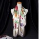 90*90CM Women Ladies Flower Printed Satin Square Floral Headbrand Multifunctional Scarf Shawls
