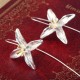 925 Silver Earrings Tassel Flowers Elegant Earrings