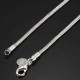 925 Silver Plated 3MM Simple Snake Unisex DIY Necklace Chain