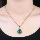 925 Silver Zircon Crystal Chalcedony Pendant For Necklace Chain