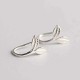 925 Sterling Silver Earrings Stylish Silver Leaf Ear Drop Lovely Earring Gift for Women