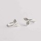 925 Sterling Silver Earrings Stylish Silver Leaf Ear Drop Lovely Earring Gift for Women