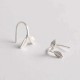 925 Sterling Silver Earrings Stylish Silver Leaf Ear Drop Lovely Earring Gift for Women