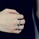 925 Sterling Silver Gothic Skull Skeleton Band Finger Ring Biker Punk Men Women Jewelry Gift