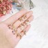 925 Sterling Silver Shell Flower Women Drop Earring Fashion Colorful Rhinestone Star Stud Earrings