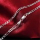 925 Sterling Silver Stamp Figaro Chain Necklace 16 18 20 22 24 26 28 30 Inch