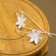 925 Sterling Silver Vintage Ear Drop Earring Flower Dangle Earrings Ethnic Jeweley for Women