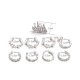 9Pcs Cartilage Earring Set for Women No Piercing Pearl Cuff Diamond Ear Stud