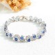 AAA Zircon Platinum Plated Bracelet