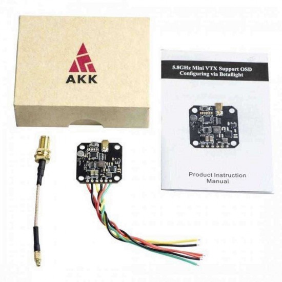 AKK FX3-ultimat 5.8G 40CH 25/200/400/600mW Switchable Smart Audio FPV Transmitter Support OSD