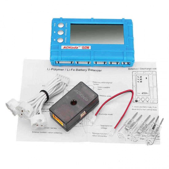 AOKoda CellMeter 8 150W Discharge Module Set with Lipo Battery Balancer