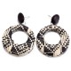 African Hallow Braided Circle Earring Retro Style Ear Drop Earring For Women