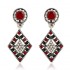 African Hallow Rhineston Ear Drop Earring Retro Shiny Diamond Earrings For Women