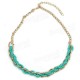 Alloy Winding Bead Statement Women Jewelry Necklace