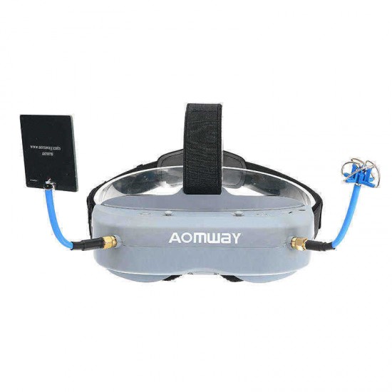 Aomway Commander Goggles V1 FPV 2D 3D 40CH 5.8G Support HD Port DVR Headtracker For RC Drone