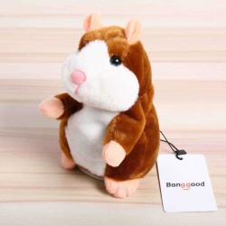 Banggood Mimicry Talking Hamster Pet 15cm Christmas Gift Plush Toy Cute Speak Sound Record Stuffed Animal Toy