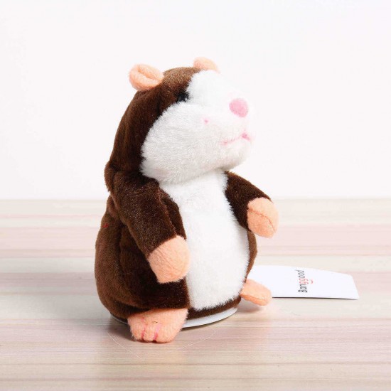 Banggood Mimicry Talking Hamster Pet 15cm Christmas Gift Plush Toy Cute Speak Sound Record Stuffed Animal Toy