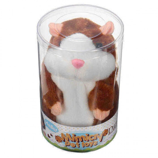 Banggood Mimicry Talking Hamster Pet 15cm Christmas Gift Plush Toy Cute Speak Sound Record Stuffed Animal Toy