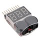 Battery Voltage Meter Tester Battery Monitor Buzzer Alarm For 1S-8S Lipo Battery