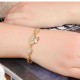 Beautiful Diamond-Studded Zircon Plated  Female Bracelet-18K gold